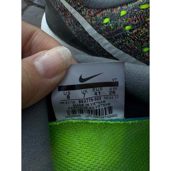 Nike Womens Lunrepic Low Flyknit 2 Gray Running Shoes Size 8 - Picture 6 of 8